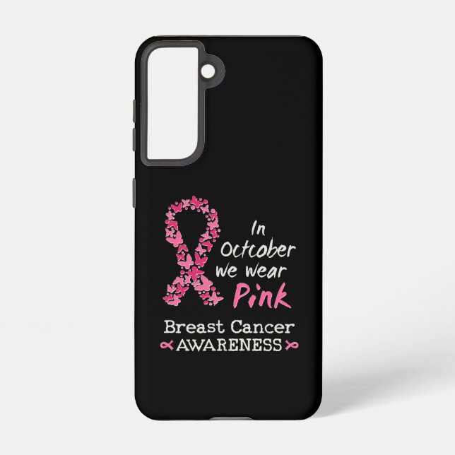 In October we wear pink Breast Cancer Awareness Samsung Galaxy Case (Back)