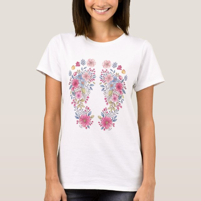 in october we wear pink breast cancer awareness  T-Shirt (Front)