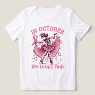 In October We Wear Pink Breast Cancer Awareness Tri-Blend Shirt