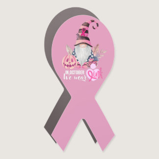 In October We Wear Pink Breast Cancer Genome Car Magnet