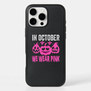 In October We Wear Pink Breast Cancer Pumpkin Hall iPhone 16 Pro Max Case
