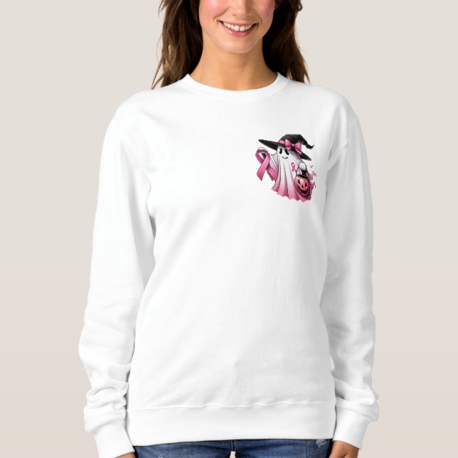 In October We Wear Pink, Breast Cancer Sweatshirt (Front)