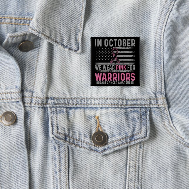 In October we wear pink Button (In Situ)