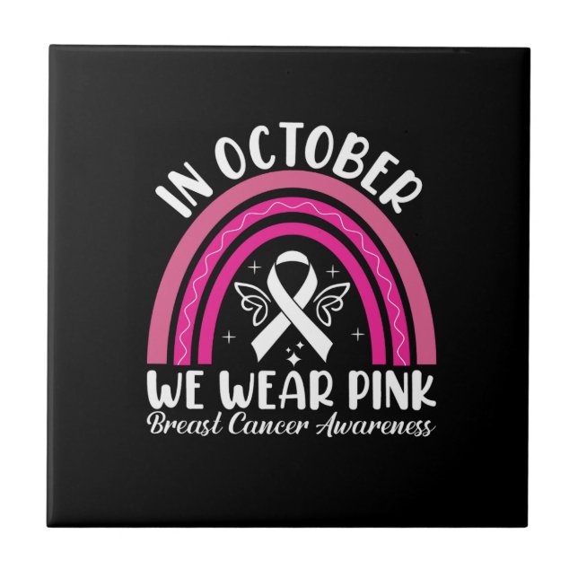 In october we wear pink ceramic tile (Front)