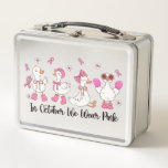 In October We Wear Pink Duck Design &#127872;&#129414;&#128151; Metal Lunch Box