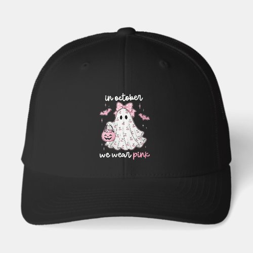 in October We Wear Pink Ghost Halloween