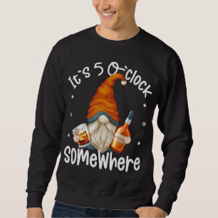 In October We Wear Pink Gnome Breast Cancer Awaren Sweatshirt