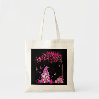 In October We Wear Pink Gnome Breast Cancer Warrio Tote Bag