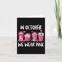 In October We Wear Pink Halloween Breast Cancer Aw