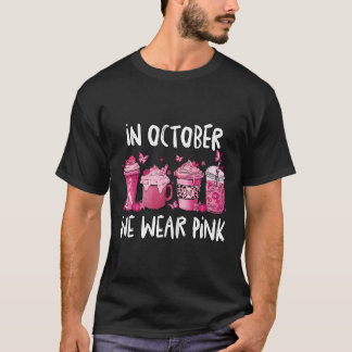 In October We Wear Pink Halloween Breast Cancer Aw T-Shirt