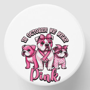In October We Wear Pink � Halloween Cute Dogs Brea Mini Candle Favors