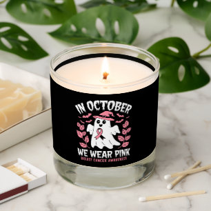 In October We Wear Pink Halloween Witch Scented Candle