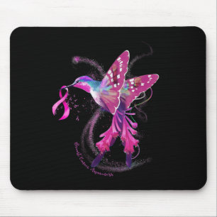 In October We Wear Pink Hummingbird Breast Cancer  Mouse Pad