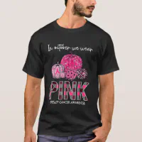 Pumpkin Dallas Cowboys In October We Wear Pink Breast Cancer Awareness T- Shirt - TeeNavi