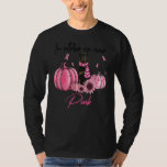 In October We Wear Pink Pumpkin Rottweiler Dog Sca T-Shirt