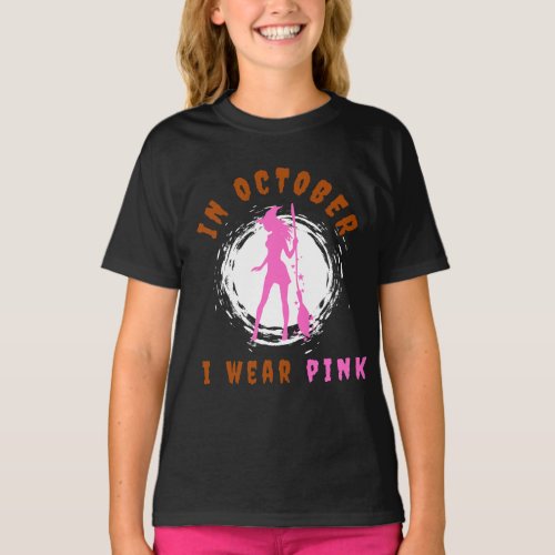 In October We Wear Pink Witch T_Shirt