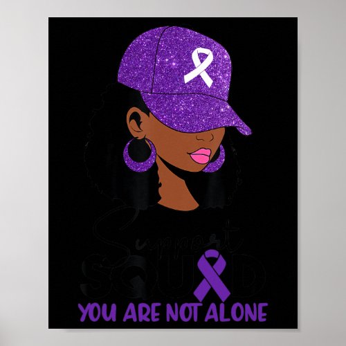 In October We Wear Purple Domestic Violence Awaren Poster