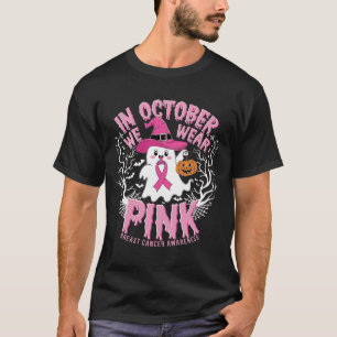 in October Wear nk Ghost Breast Cancer Awareness T-Shirt