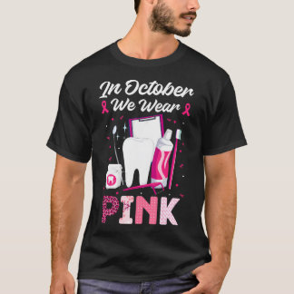 In October Wear Pink Breast Cancer Awareness T-Shirt