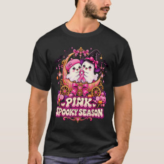 In october wear pink ghost witch breast cancer T-Shirt