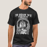 Neverless Maglietta Uomo Mimetica 'See You In Valhalla' - Stamapa Con Spada Vichinga E Rune, Cotone