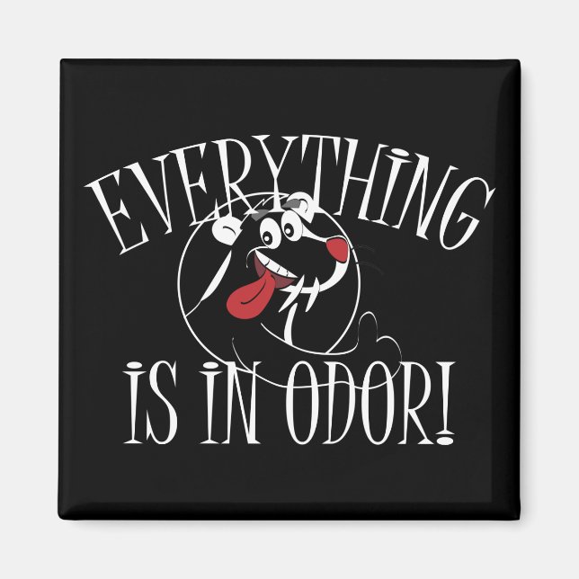 In Odor Skunk Magnet (Front)