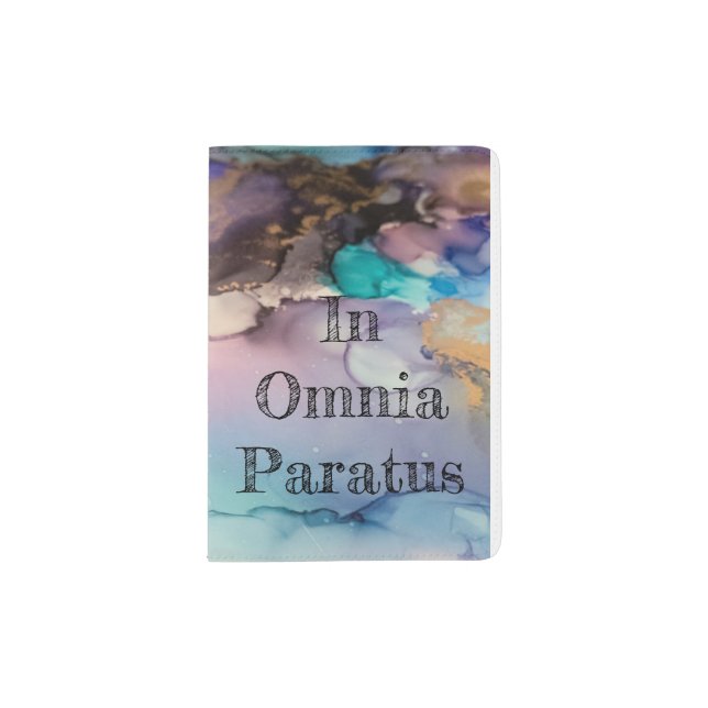 In Omnia Paratus Passport Holder (Front)