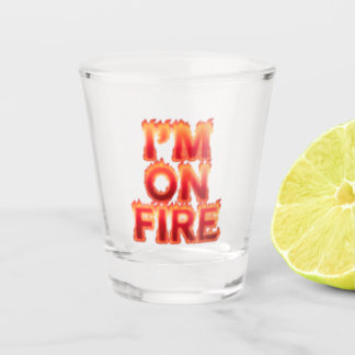 In on fire shot glass