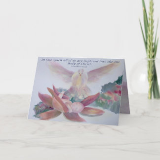 "In One Spirit" Child Baptism Card