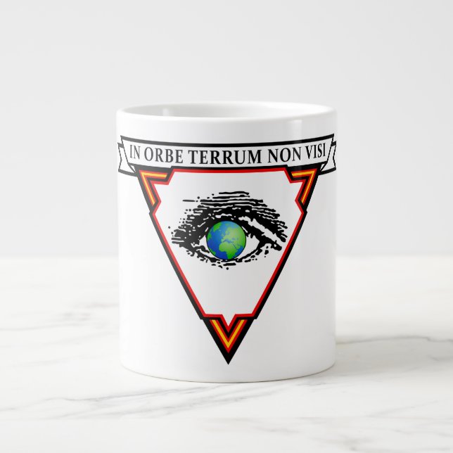 "IN ORBE TERRUM NON VISI" GIANT COFFEE MUG (Front)