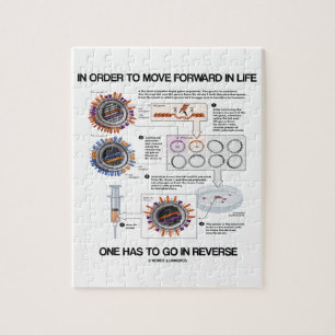 In Order To Move Forward In Life Go Reverse Humor Jigsaw Puzzle