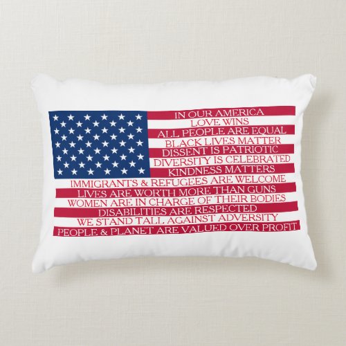 In our America pillow