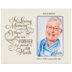 In Our Hearts Ivory Memorial Picture Frame