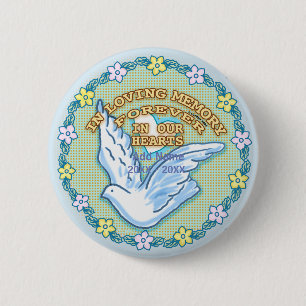 In Our Hearts Memorial button