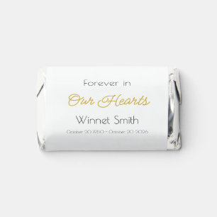 in Our Hearts Photo Memorial Chocolate Favor