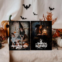 In Our Spooky Era Family Halloween Holiday Card