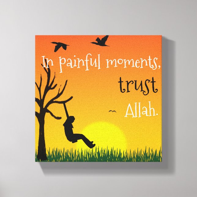In Painful Moments Canvas Print (Front)