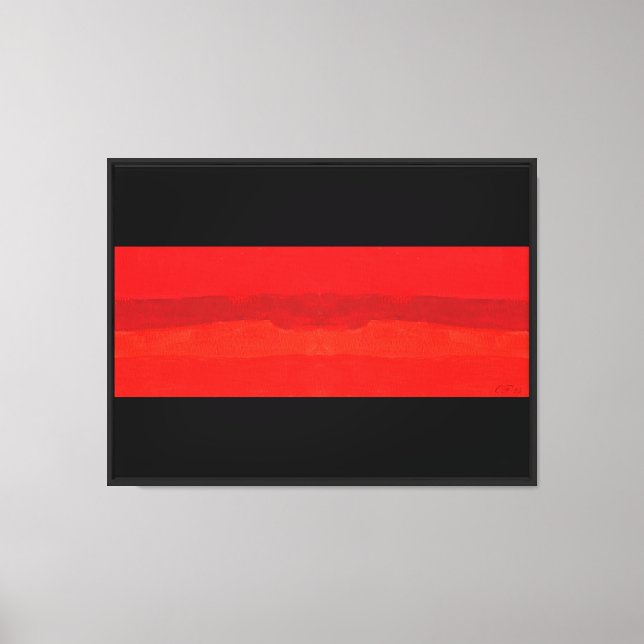 In Passion In Red Canvas Print (Front)
