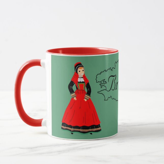 In Pays Pourlet, Brittany, France Mug (Left)