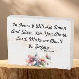 In Peace Wooden Box Sign