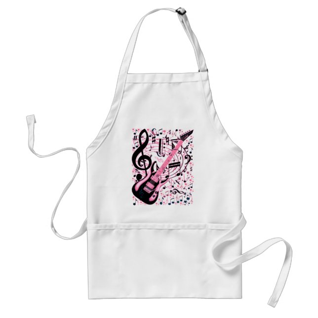 In Pink,Rock & Roll_ Adult Apron (Front)