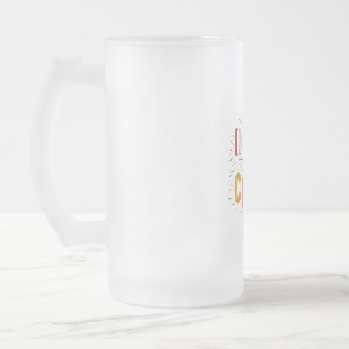 In Pizza We Crust Frosted Glass Beer Mug