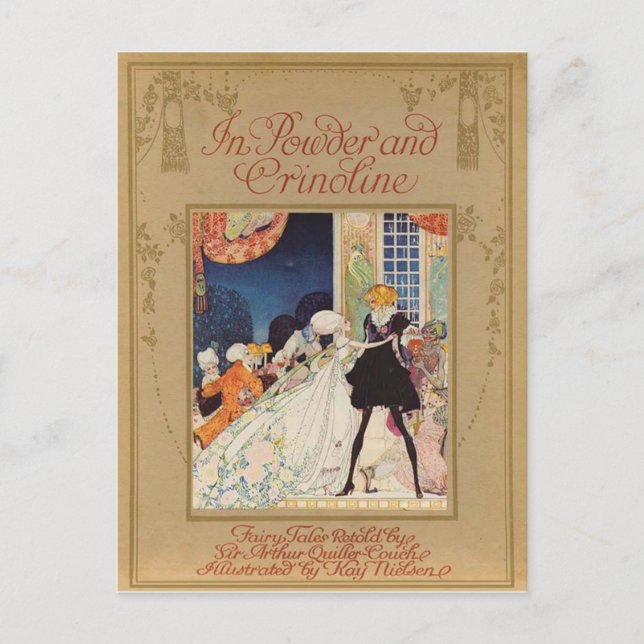 In Powder and Crinoline 1913, Kay Nielsen’s cover Postcard (Front)