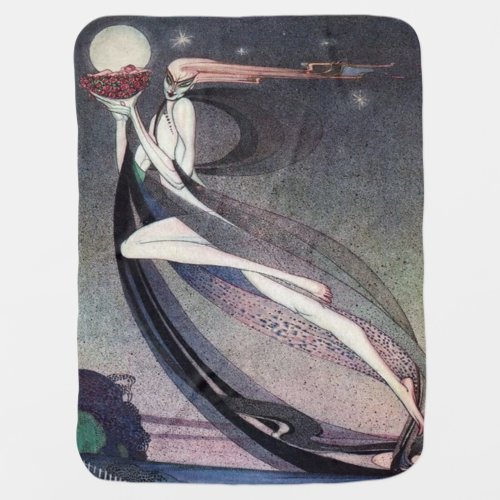 In Powder and Crinoline By Kay Nielsen Baby Blanket