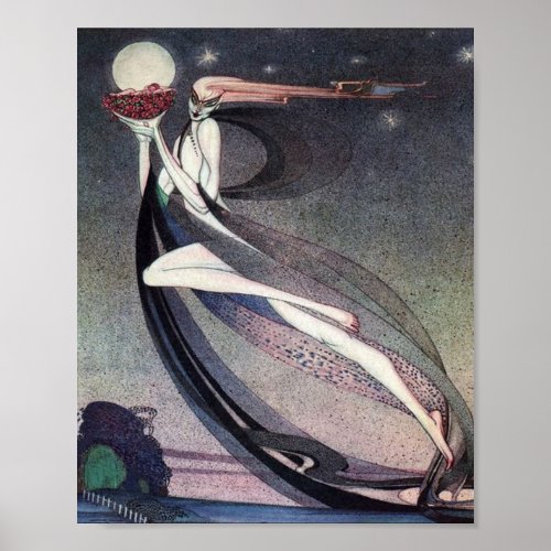 In Powder and Crinoline By Kay Nielsen Poster
