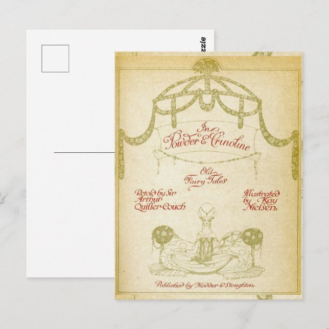 In Powder and Crinoline, Kay Nielsen’s title page Postcard (Front/Back)