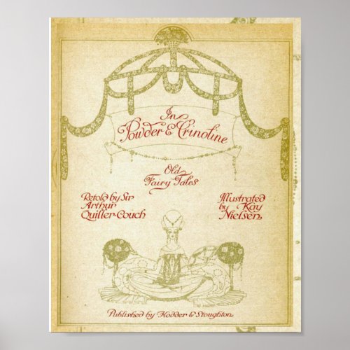 In Powder and Crinoline Kay Nielsens title page Poster