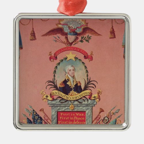 In Praise of George Washington Metal Ornament