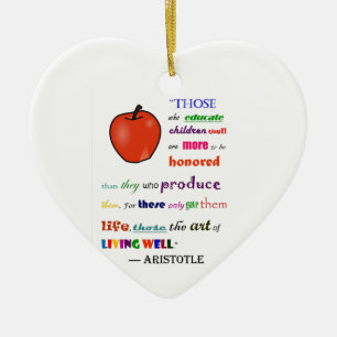 In Praise of Teachers Ceramic Ornament