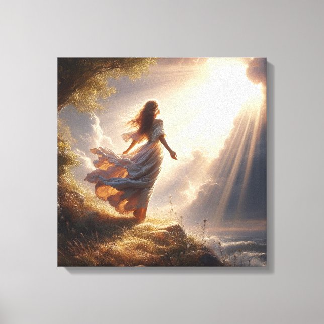 In Prayer 4 Canvas Print (Front)